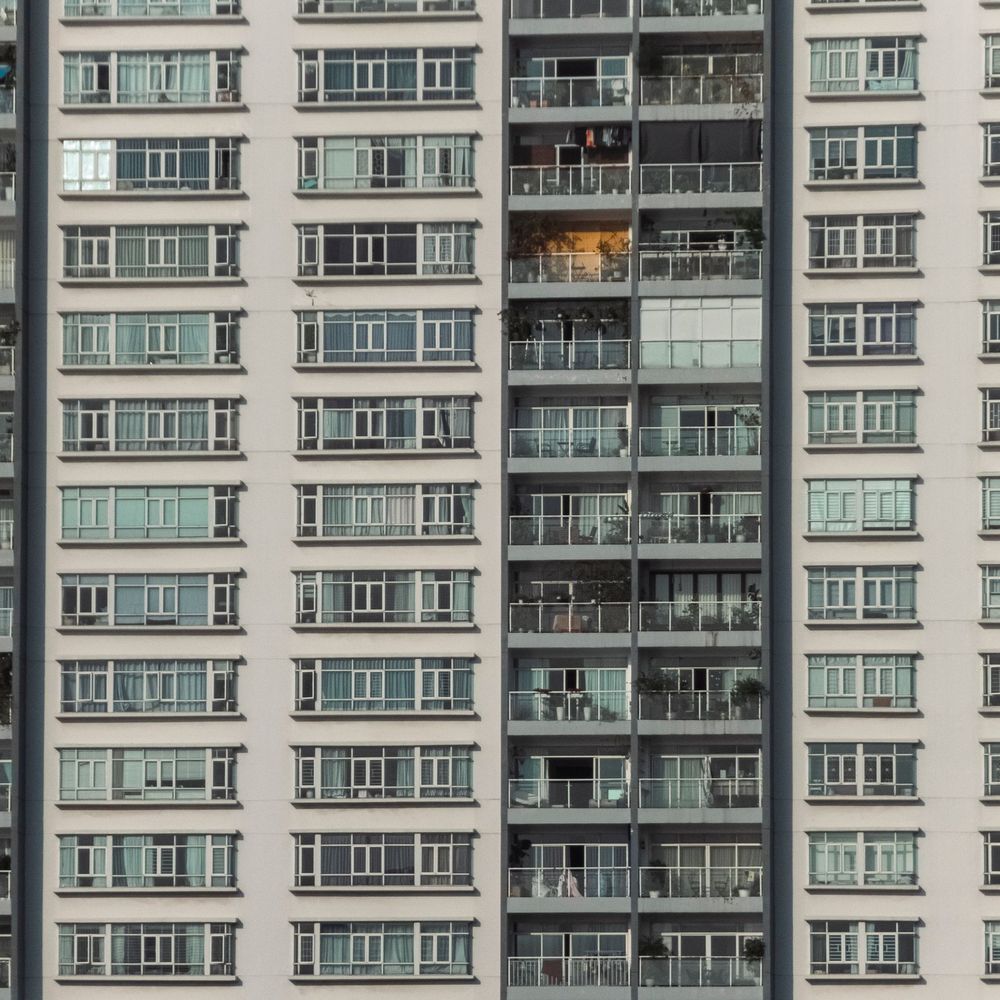 Fachada de edificio residencial moderno